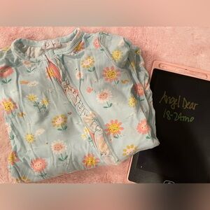 Angel Dear zip pajama with convertible feet